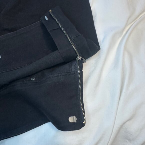 Spanx High Rise Side Zip Alexia Stretch Skinny Jeans Indigo - Large (10-12) - Picture 11 of 15